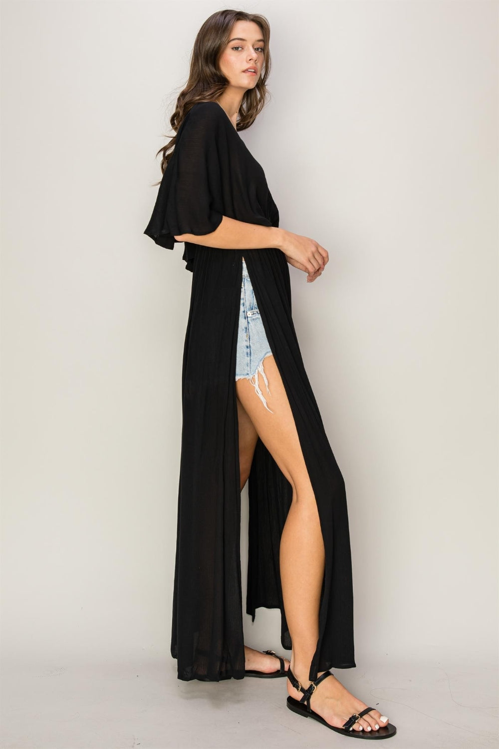 Hazel Blues® | HYFVE Tie Back Maxi Split Cover Up Dress