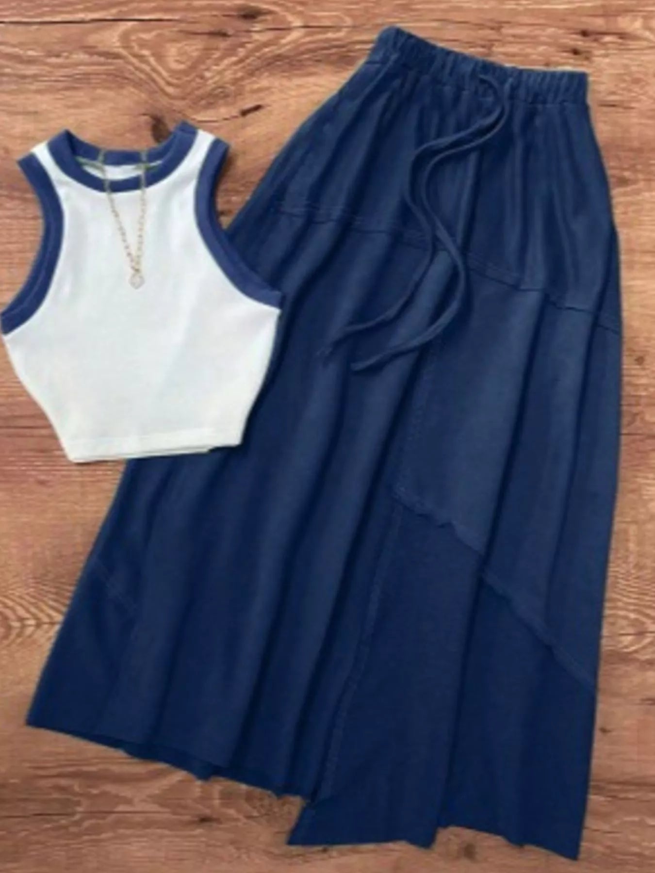 Hazel Blues® | Easy Does It Skirt | Drawstring Skirt