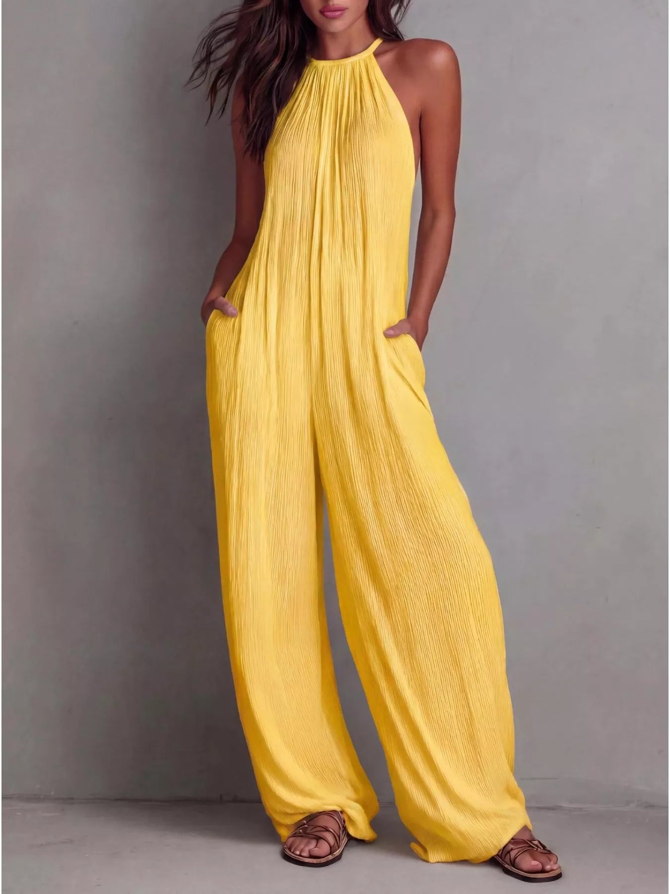 Hazel Blues® | Easy Does It Jumpsuit | Sleeveless Jumpsuit