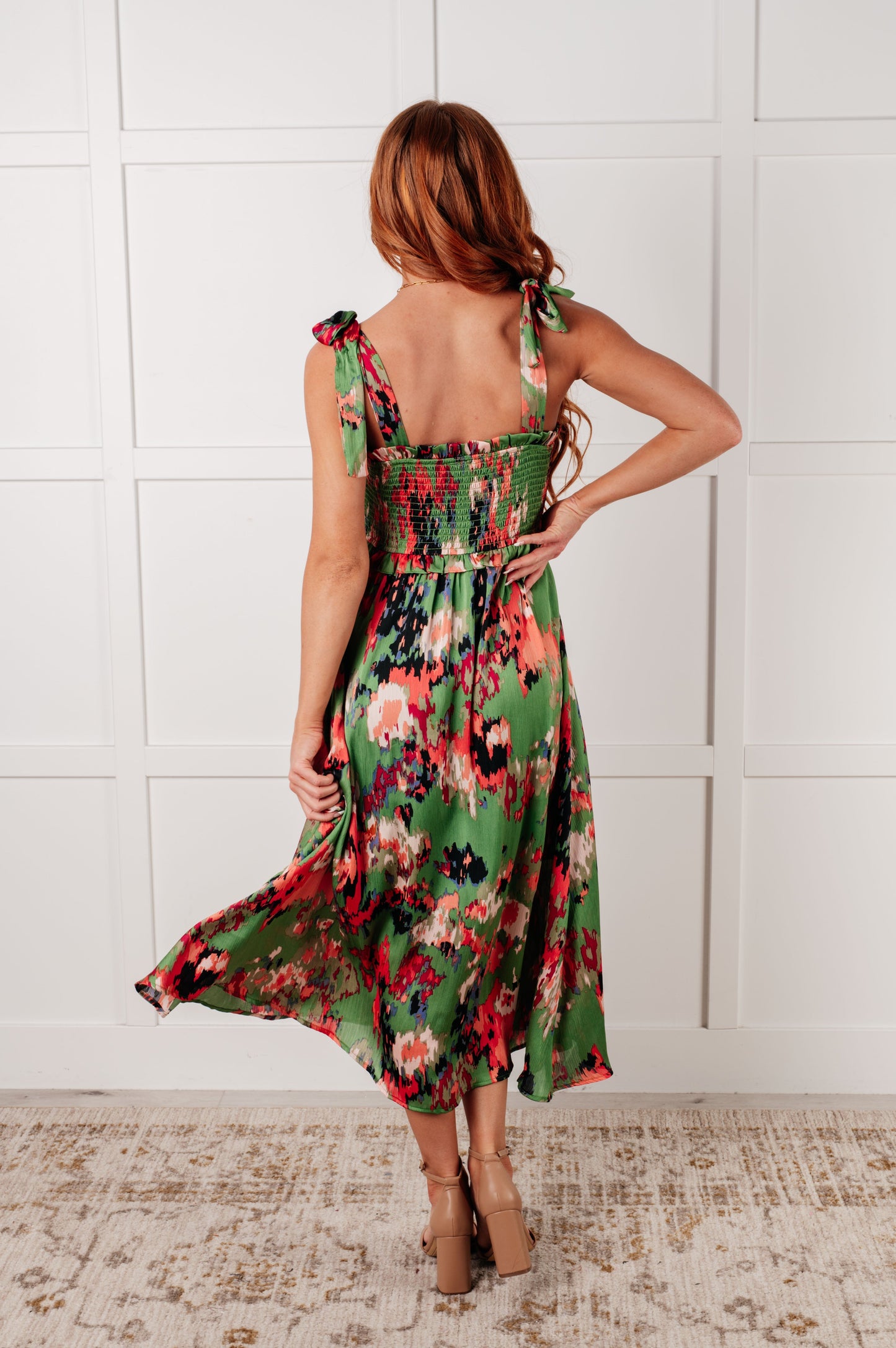 Hazel Blues® | A Little While Longer Dress in Green