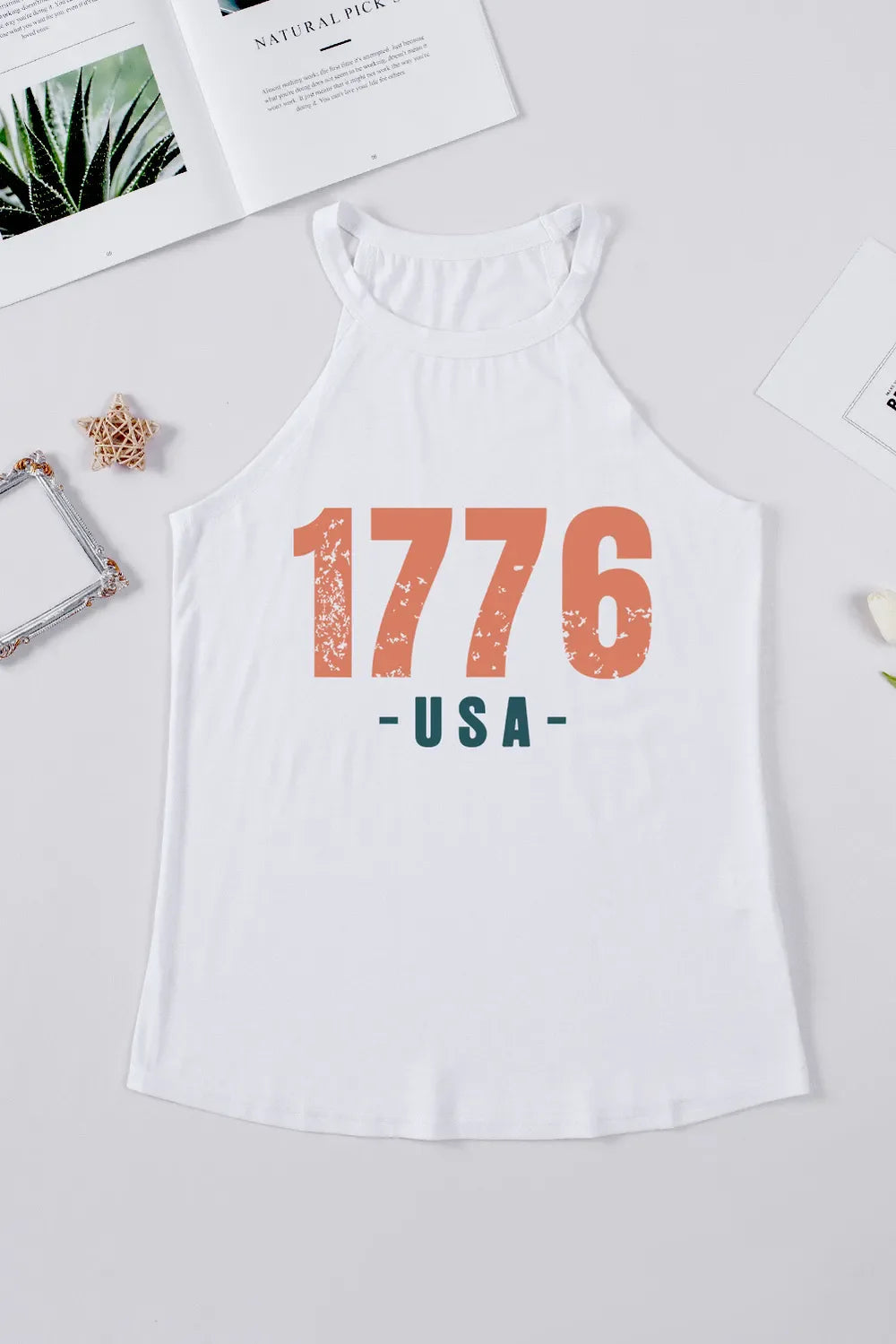 Hazel Blues® | 1776 USA Round Neck Tank