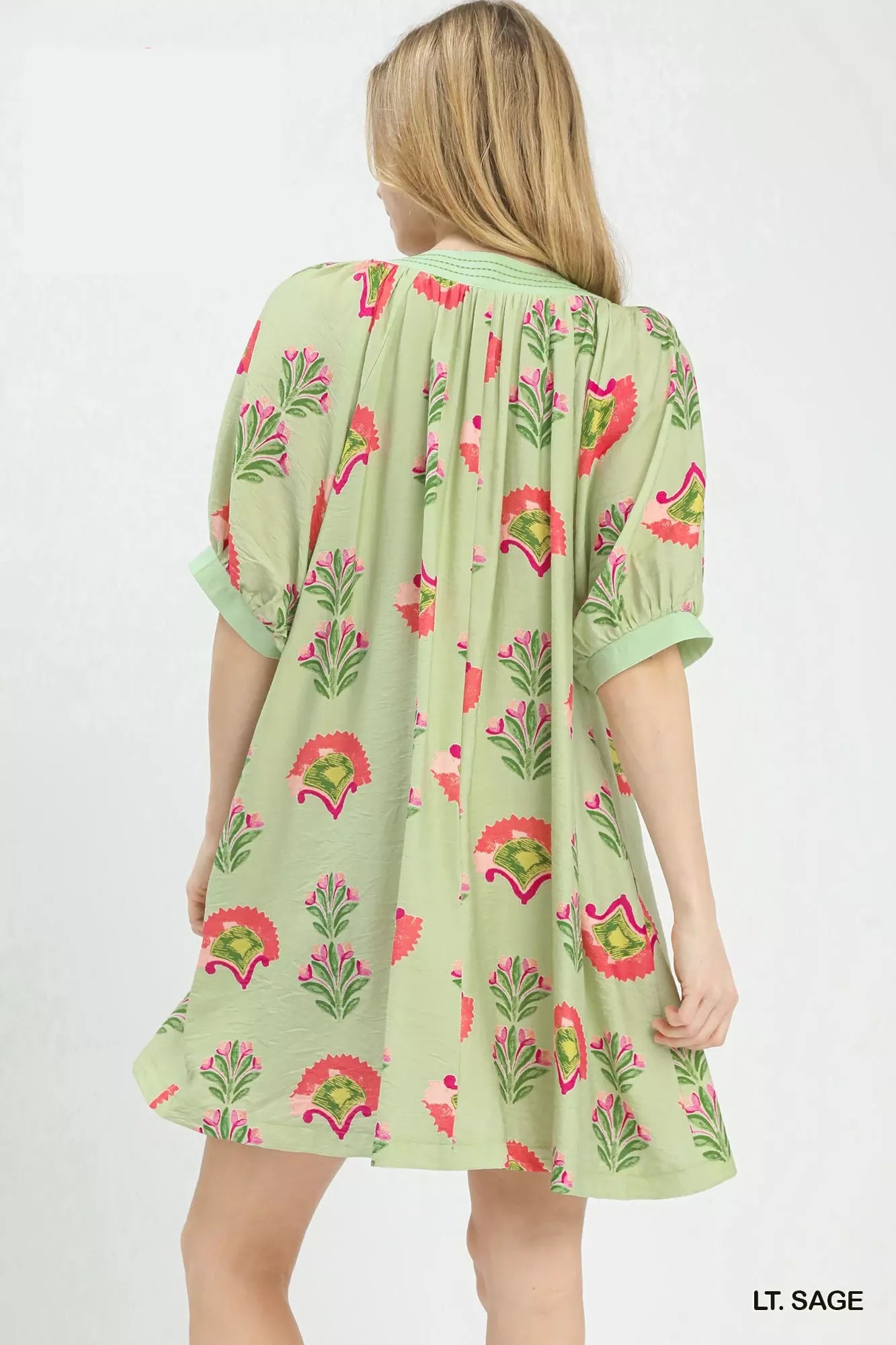 Hazel Blues® | Umgee Abstract Print Mini Dress