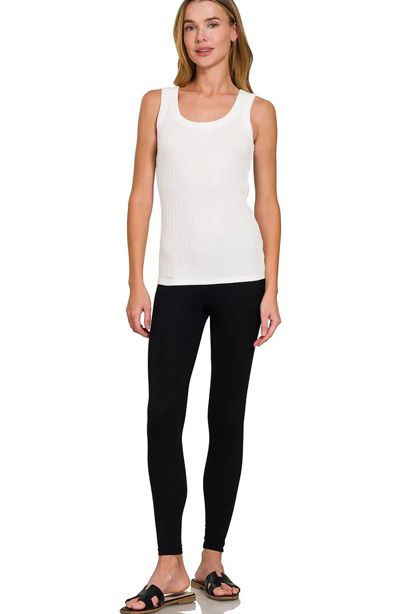 Hazel Blues® | Zenana Melange Rib Tank Top