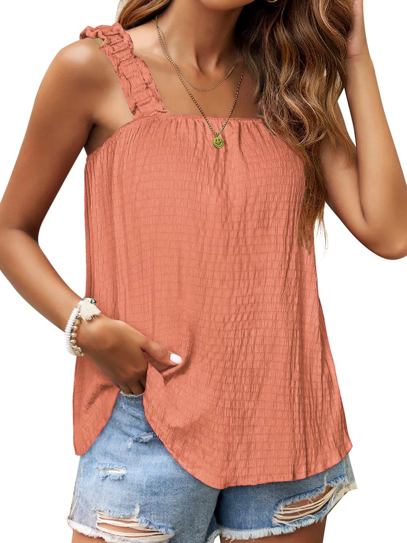 Hazel Blues® |  Square Neck Tank Top