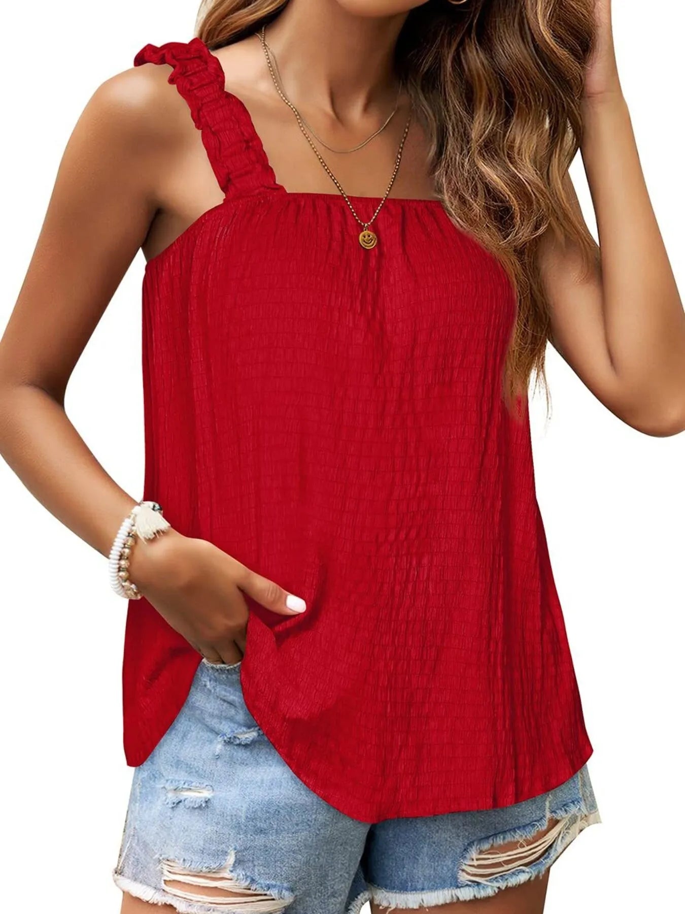 Hazel Blues® |  Square Neck Tank Top