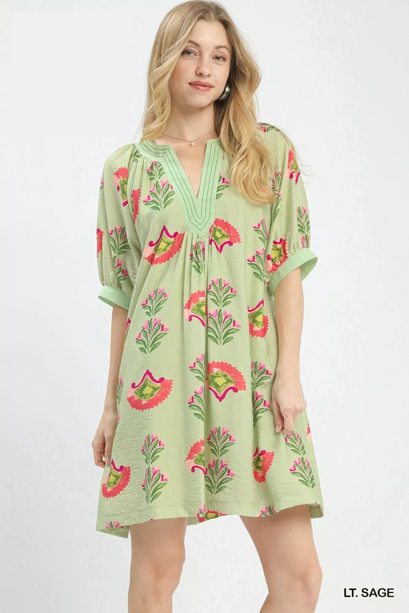 Hazel Blues® |  Umgee Abstract Print Mini Dress