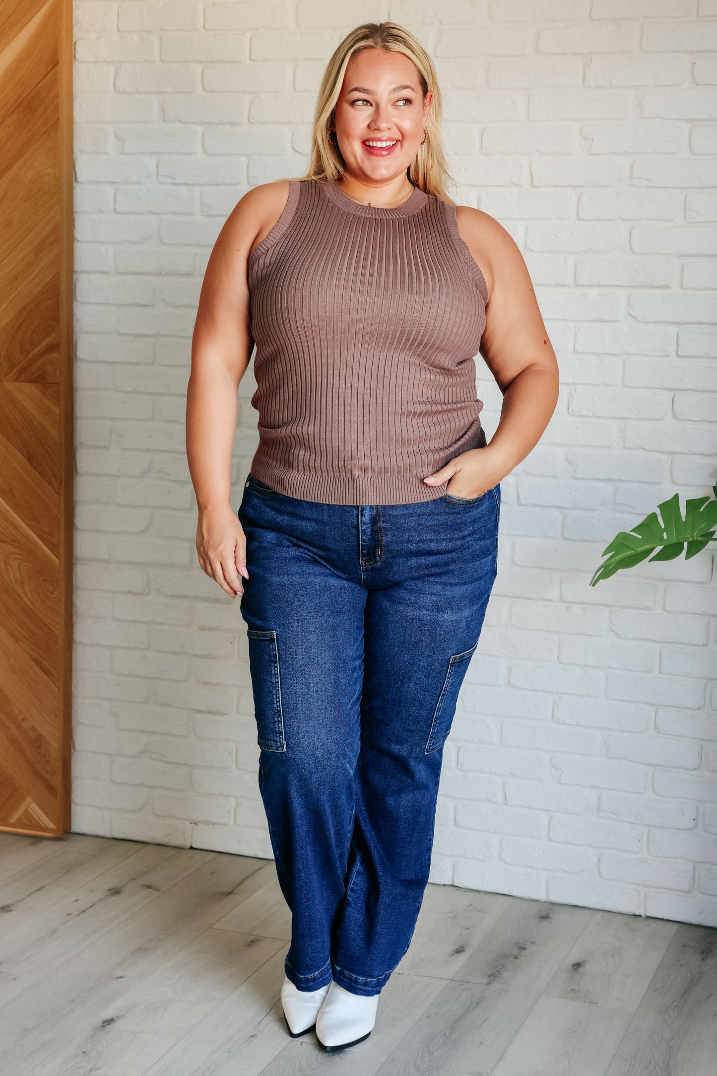 Hazel Blues® |  Let Me Hear it Ribbed Sweater Tank