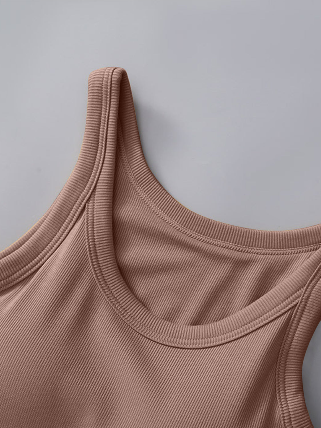 Hazel Blues® |  Round Neck Tank with Bra