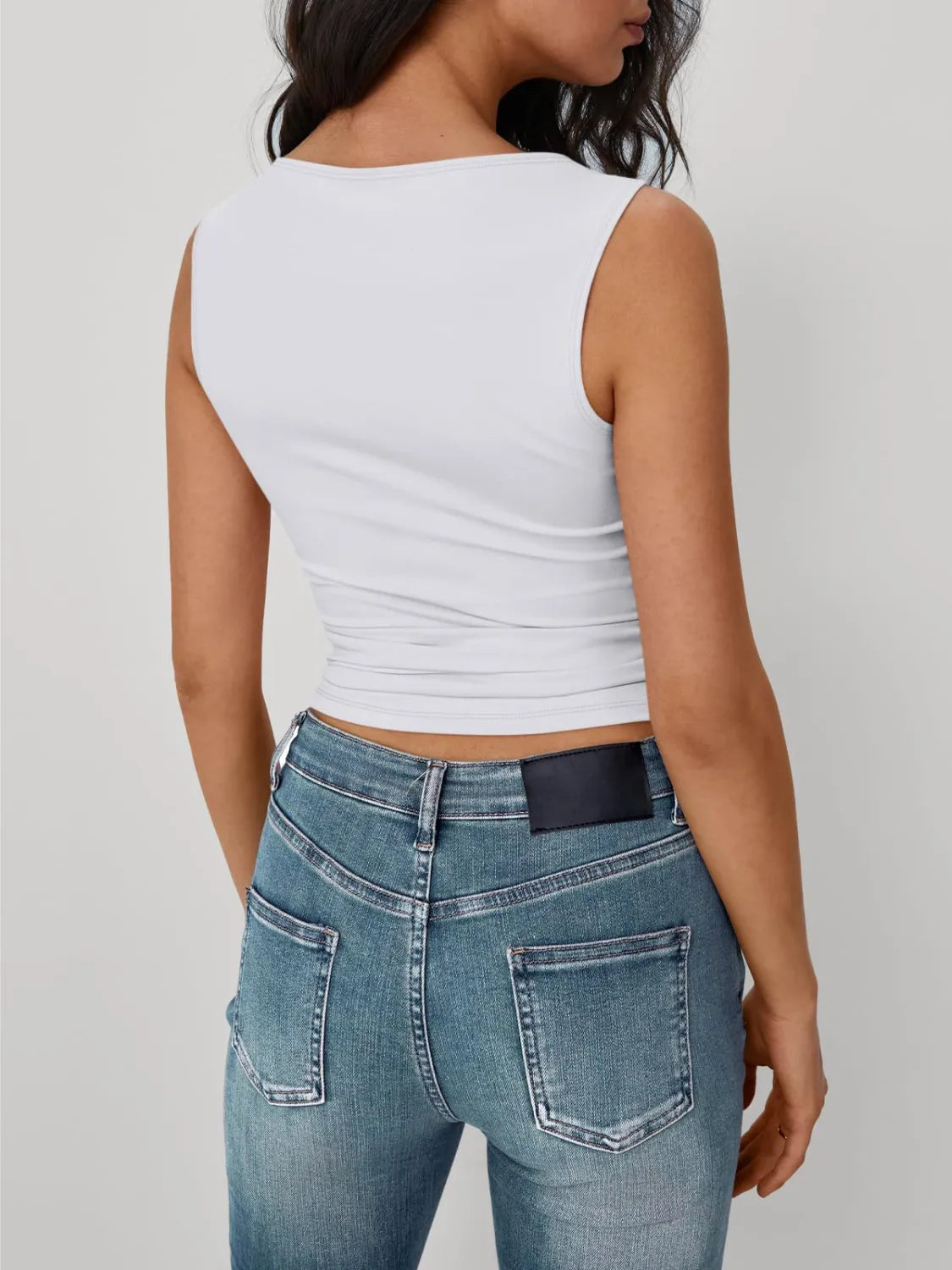 Hazel Blues® |  Solid Round Neck Tank