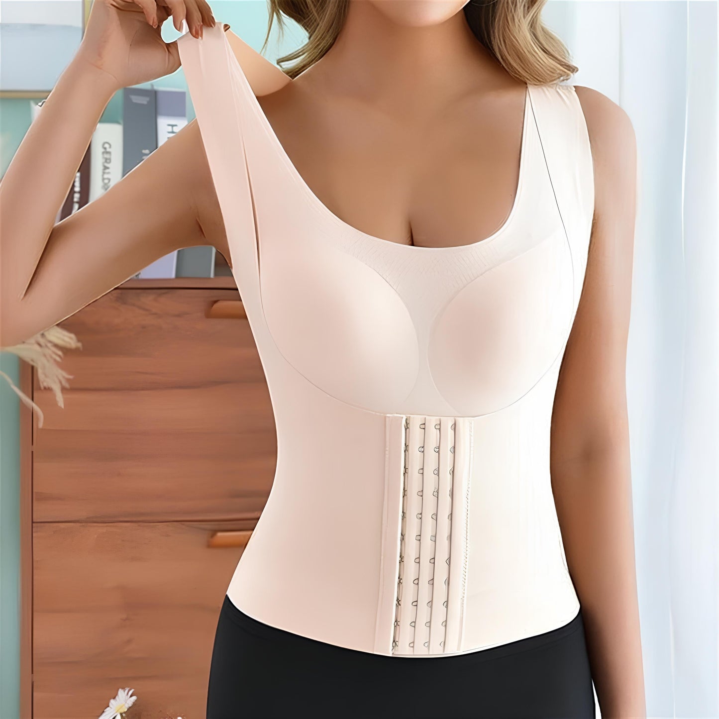 Hazel Blues® |  Basic Bae Scoop Neck Shapewear Tank with Removable Paddings