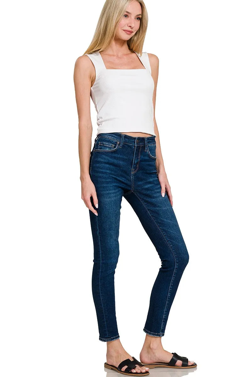 Hazel Blues® |  Zenana Ribbed Seamless Double Layered Square Neck Tank