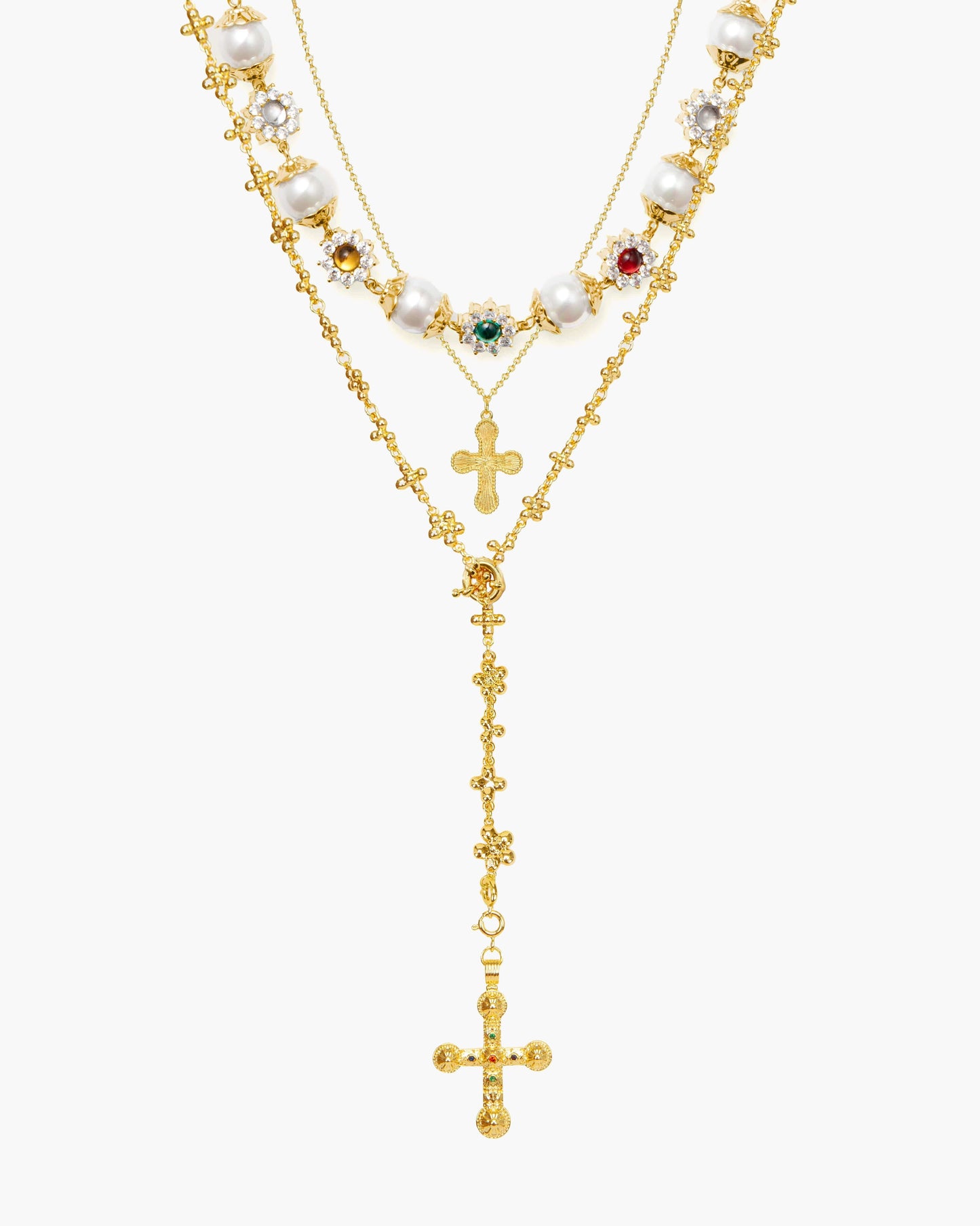 Daisy Molecule Chain in Silver